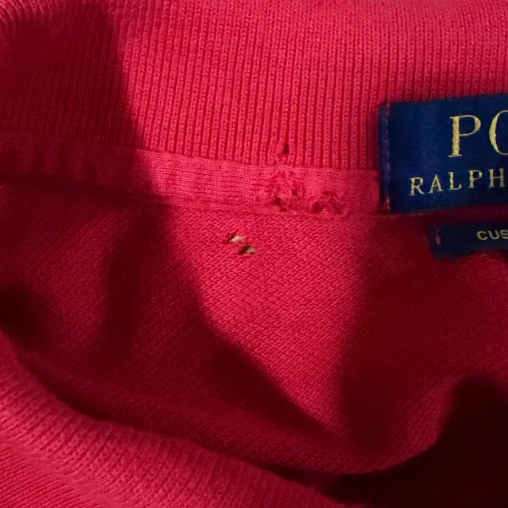 Polo Ralph Lauren Mens XXL Red Polo Flag Bear Custom Fit Polo Shirt *Read*